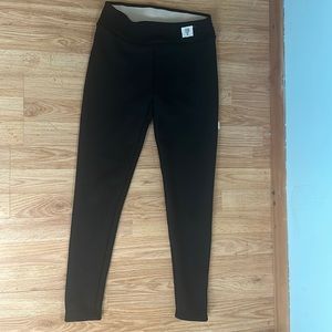 Black fleece lined leggings. Brand unkown